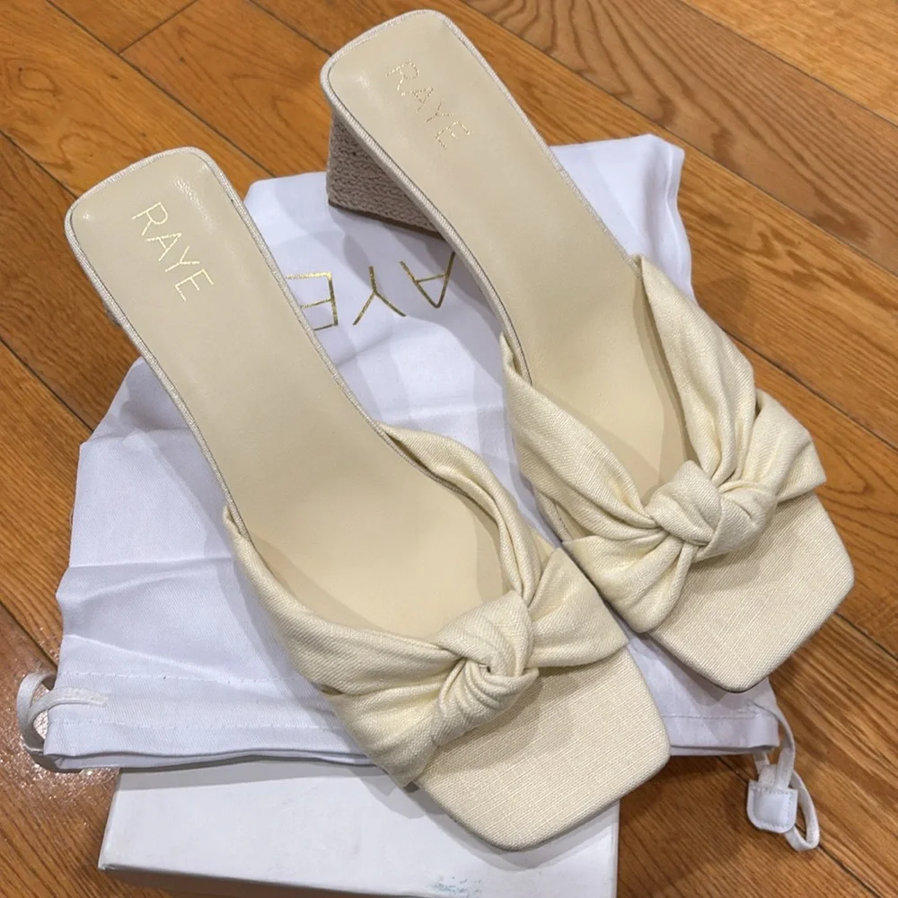 Raye Fifi Heel in Natural, Size: 10